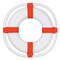 Party Central Club Pack of 24 White and Orange Nautical Life Preserver Party Decorations 23"